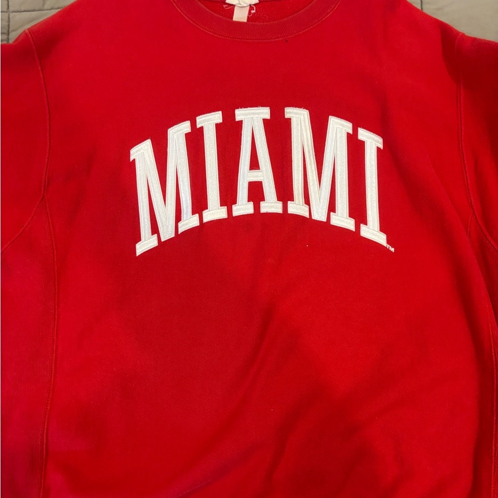 Champion Red Reverse Weave Pullover - image 1